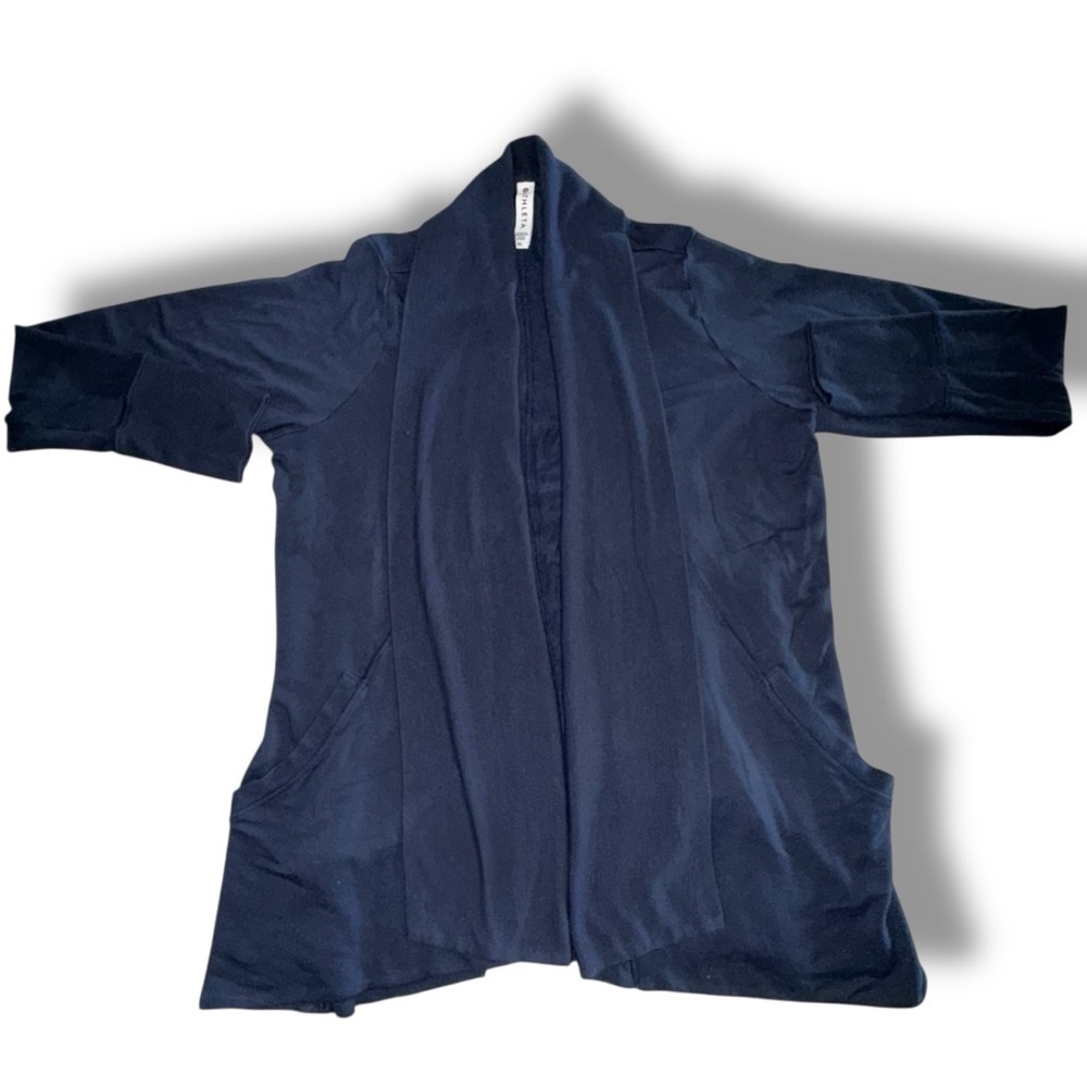 ATHLETA Pranayama Wrap with Shawl Collar - Navy XL - Picture 7 of 12